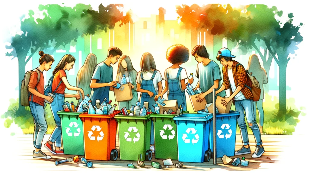 Personas reciclando en Argentina