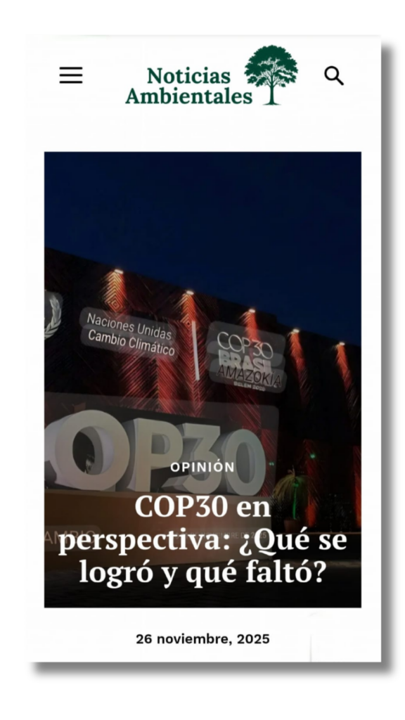 noticias pag webNotas de opinión en medios tradicionales